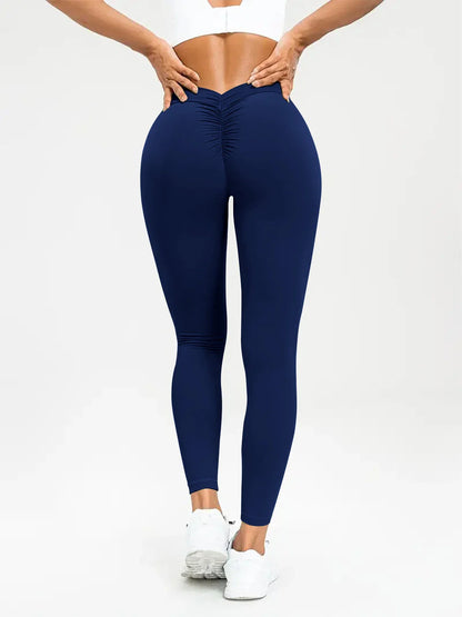 Women's high-waist yoga pants in various vibrant colors designed for comfort and style