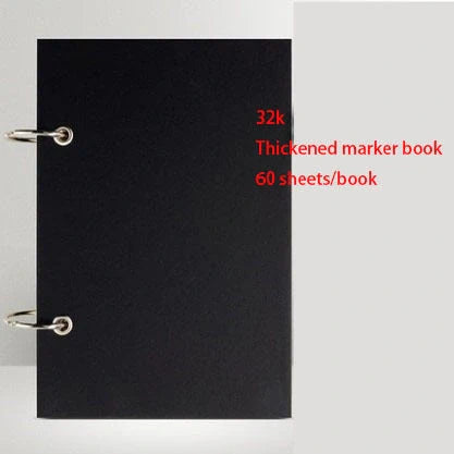 Premium sketchbook with high-quality marker paper in various colours and sizes