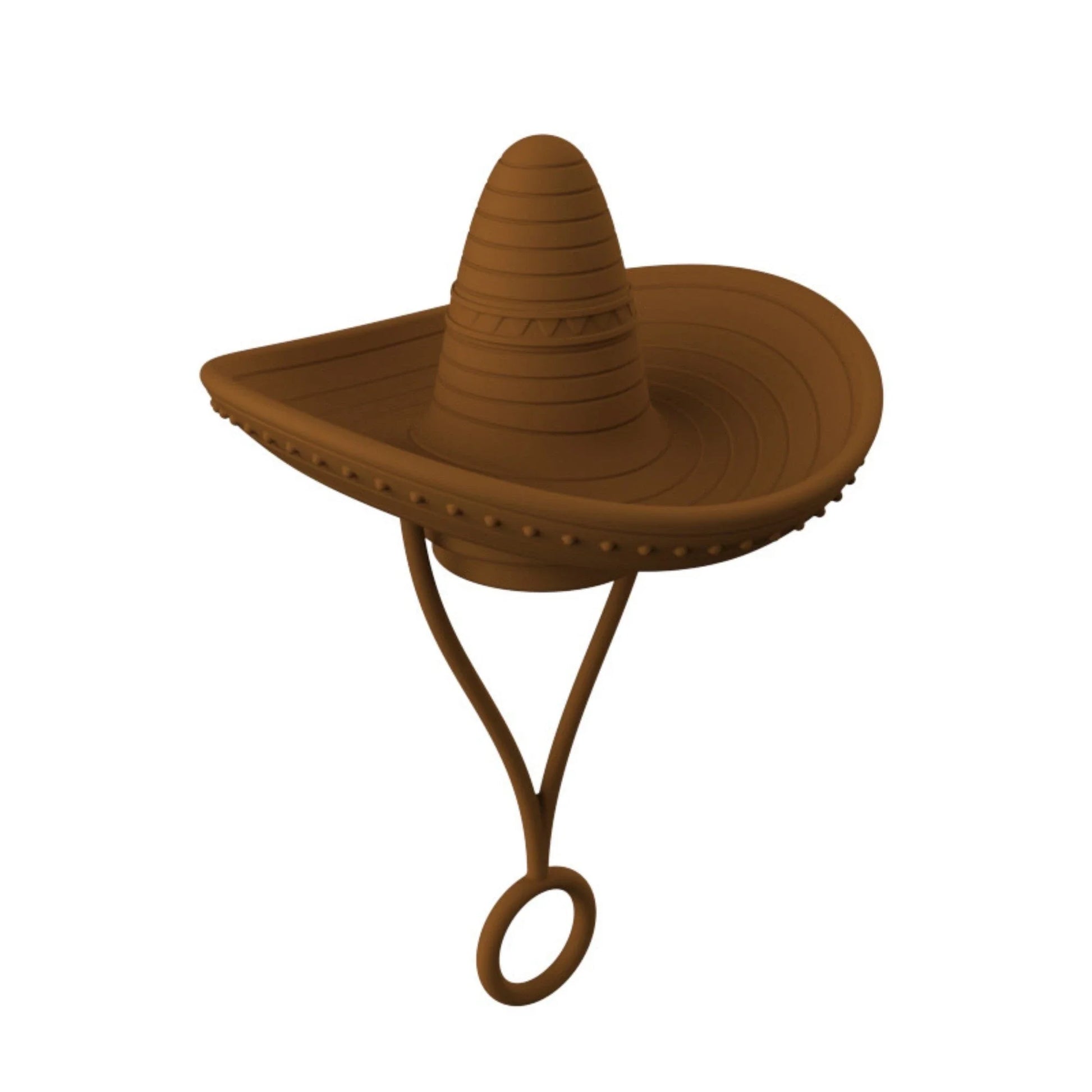 Stylish cowboy hat-shaped straw covers made of food-grade silicone in vibrant macaroon colors for protecting and decorating drinks