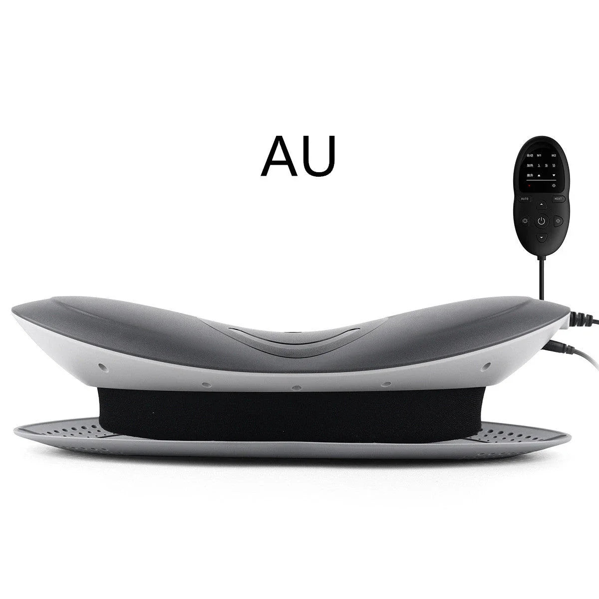 Premium lumbar support massage device with intelligent traction, heat therapy, and vibration massage functions for relieving back pain and muscle fatigue