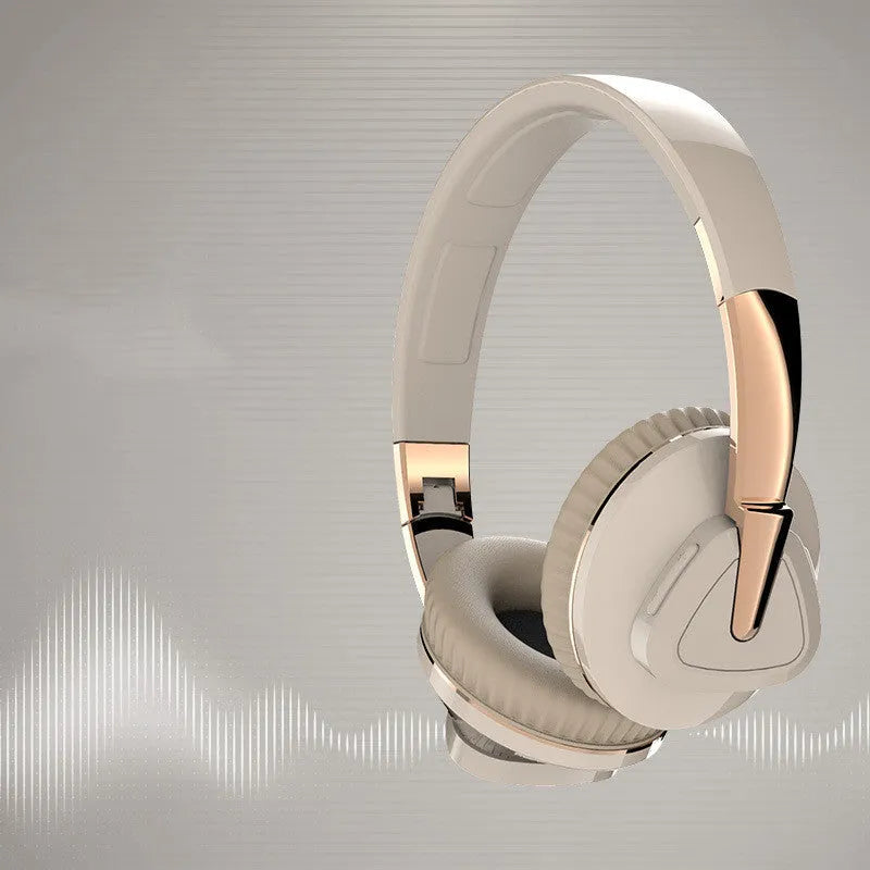 H3 wireless over-ear headset in black showing AUX port and on-ear controls.
