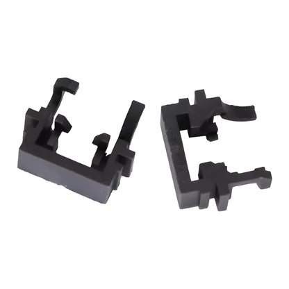 Black plastic H1 LED headlight bulb adapter for Ford Focus, Mondeo, and Fiesta.