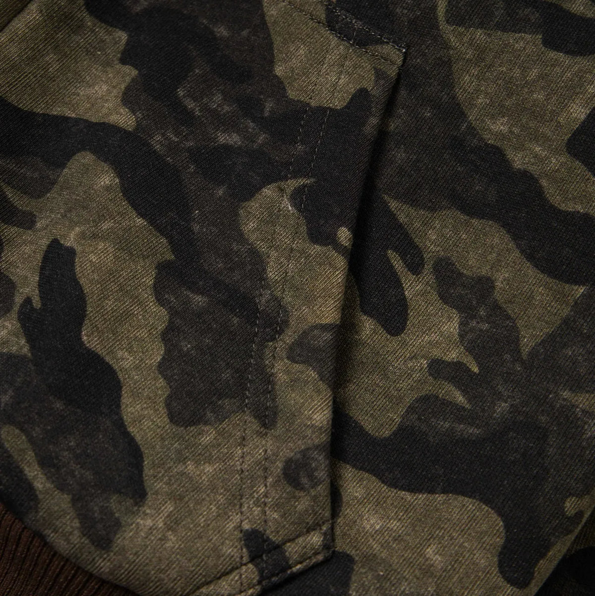 Women's camouflage reversible hooded jacket with detachable fur hood, cotton, long sleeves, sizes S M L