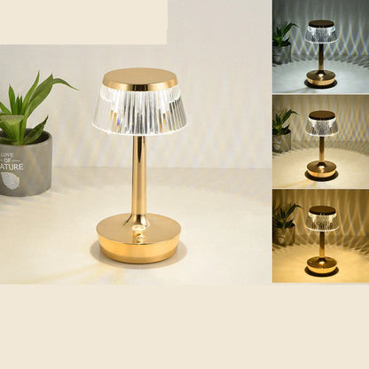 RAINCAP Crystal Table Lamp with USB charging and touch control in various colours