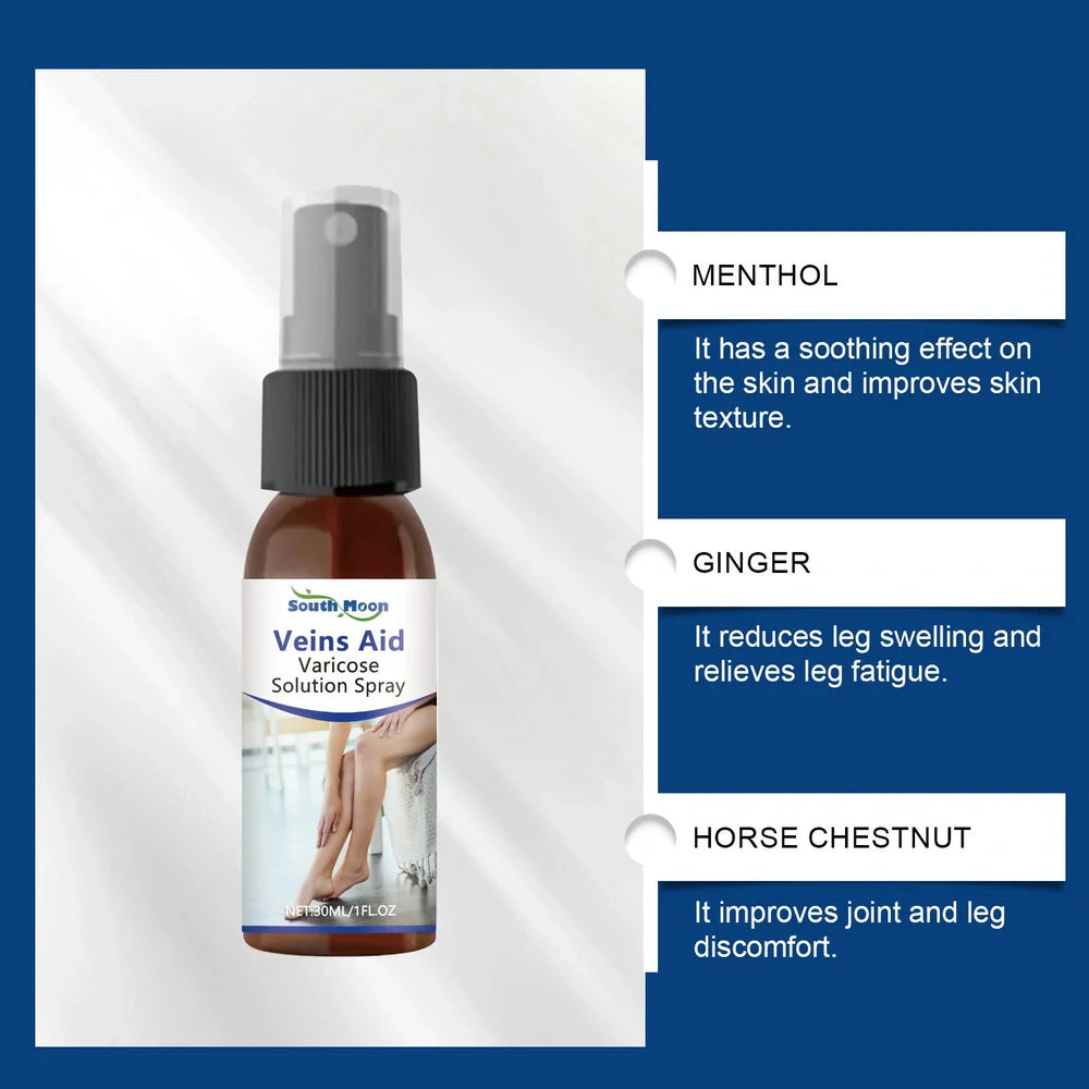 30ml leg care spray bottle with fine mist nozzle for daily massage application