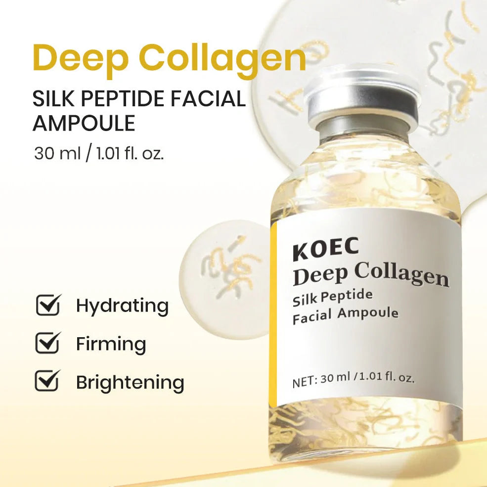 30ml collagen polypeptide ampoule solution with needle applicator for skincare