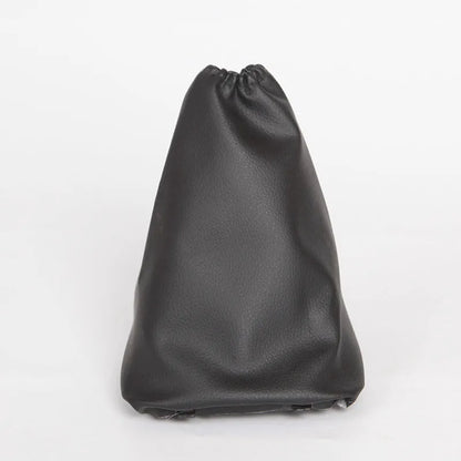 Black leather shift lever dust cover for Toyota Corolla manual transmission