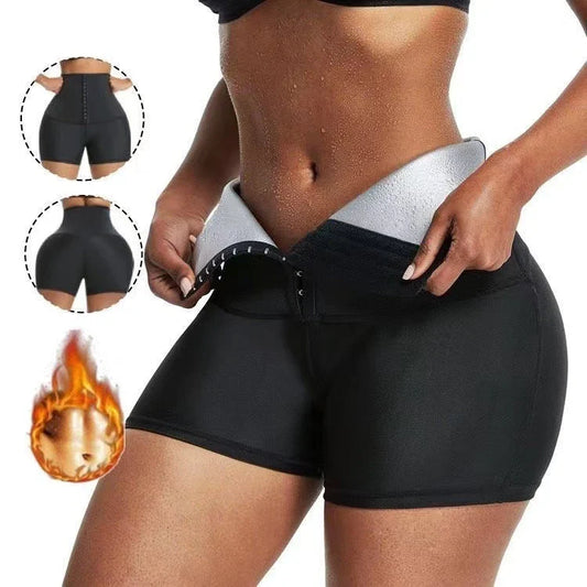Premium shaping leggings made from neoprene fabric for slimming, sculpting, and sweat-inducing benefits