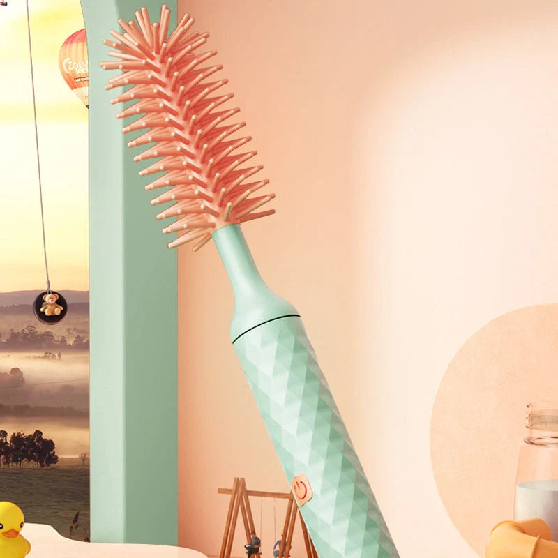 Electric Silicone Bottle Brush with rotating head for cleaning baby bottles and pacifiers