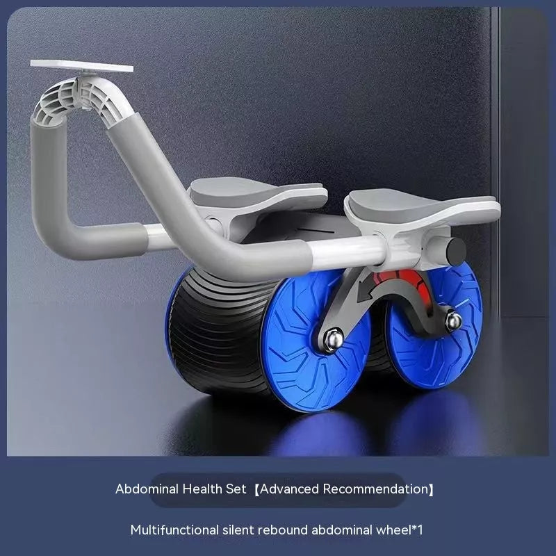 Multi-functional Health Wheel with Automatic Rebound and Yoga Mat for abdominal exercises