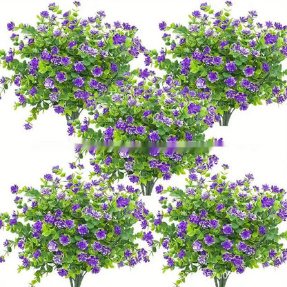 Artificial plastic flower bouquet in mixed colours for wedding and photography decoration