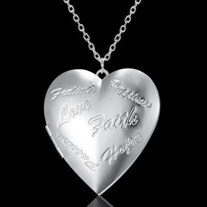 Personalized Heart-Shaped Photo Frame Necklace with various color options, showcasing the unique design and ability to display a cherished photo