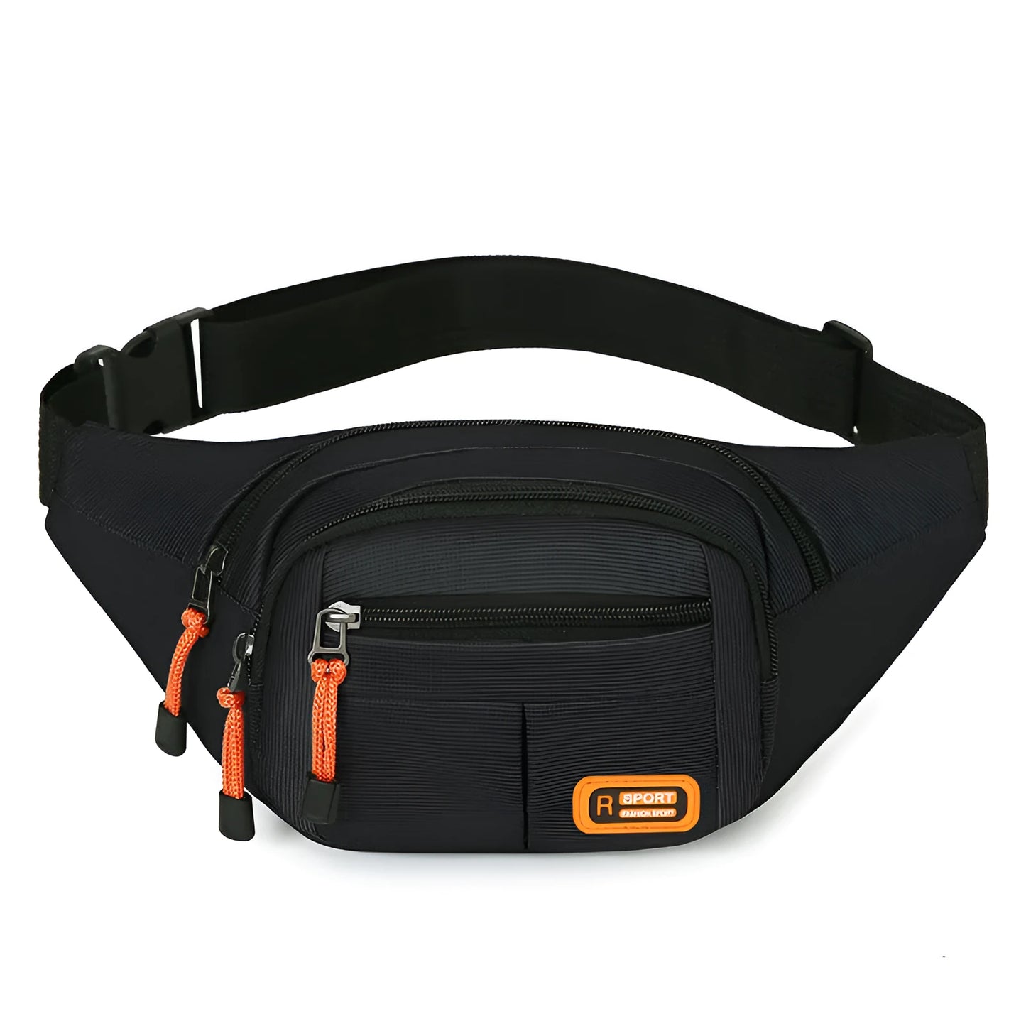 Waterproof slanted chest bag in nylon fabric with large capacity storage