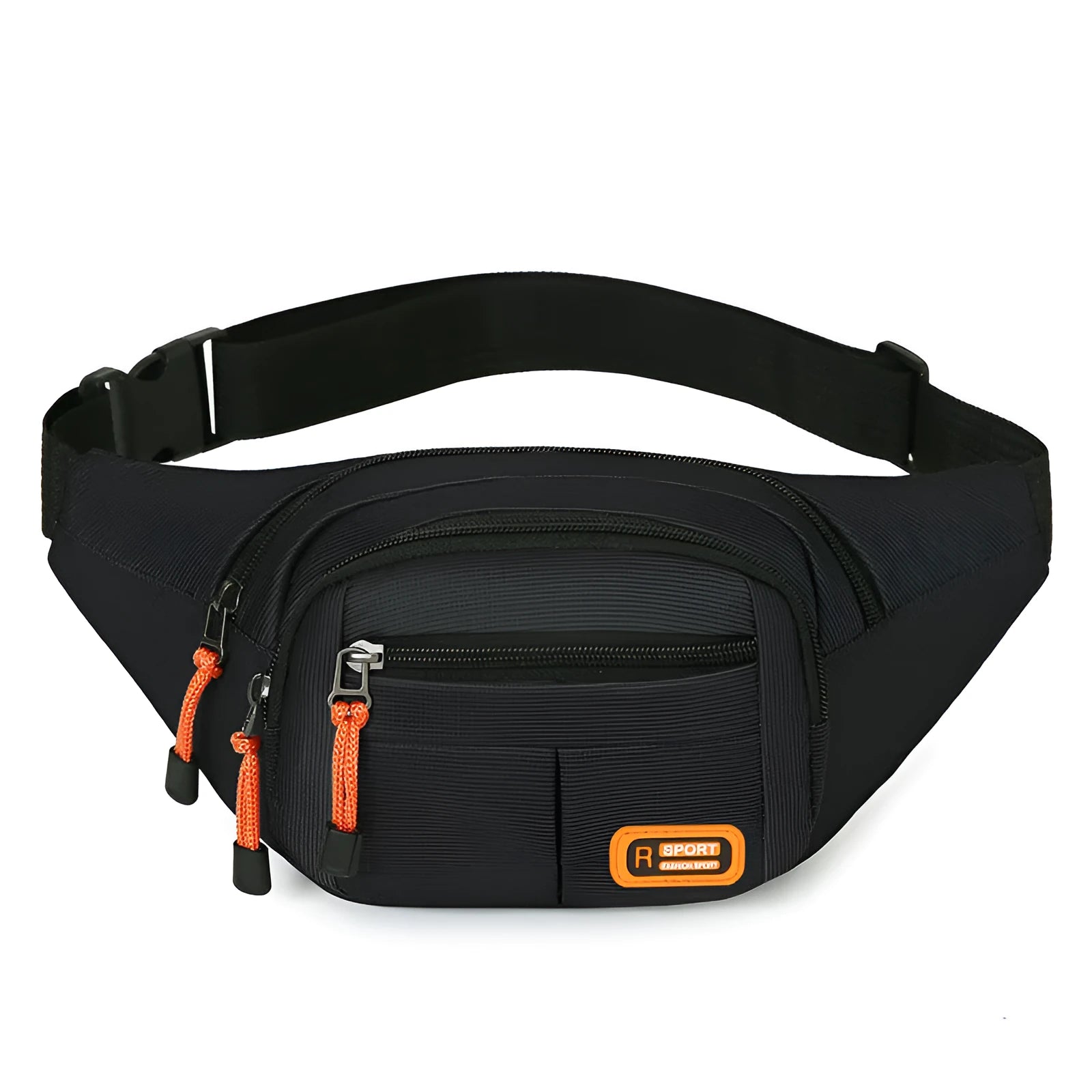 Waterproof slanted chest bag in nylon fabric with large capacity storage