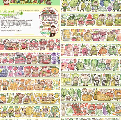 Haemorrhoid tape packaging stickers with cartoon characters, 42 styles, Japanese paper, 5 cm size
