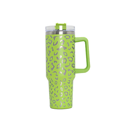 304 stainless steel vacuum cup with double-wall insulation showing 40oz capacity and 26cm height dimensions