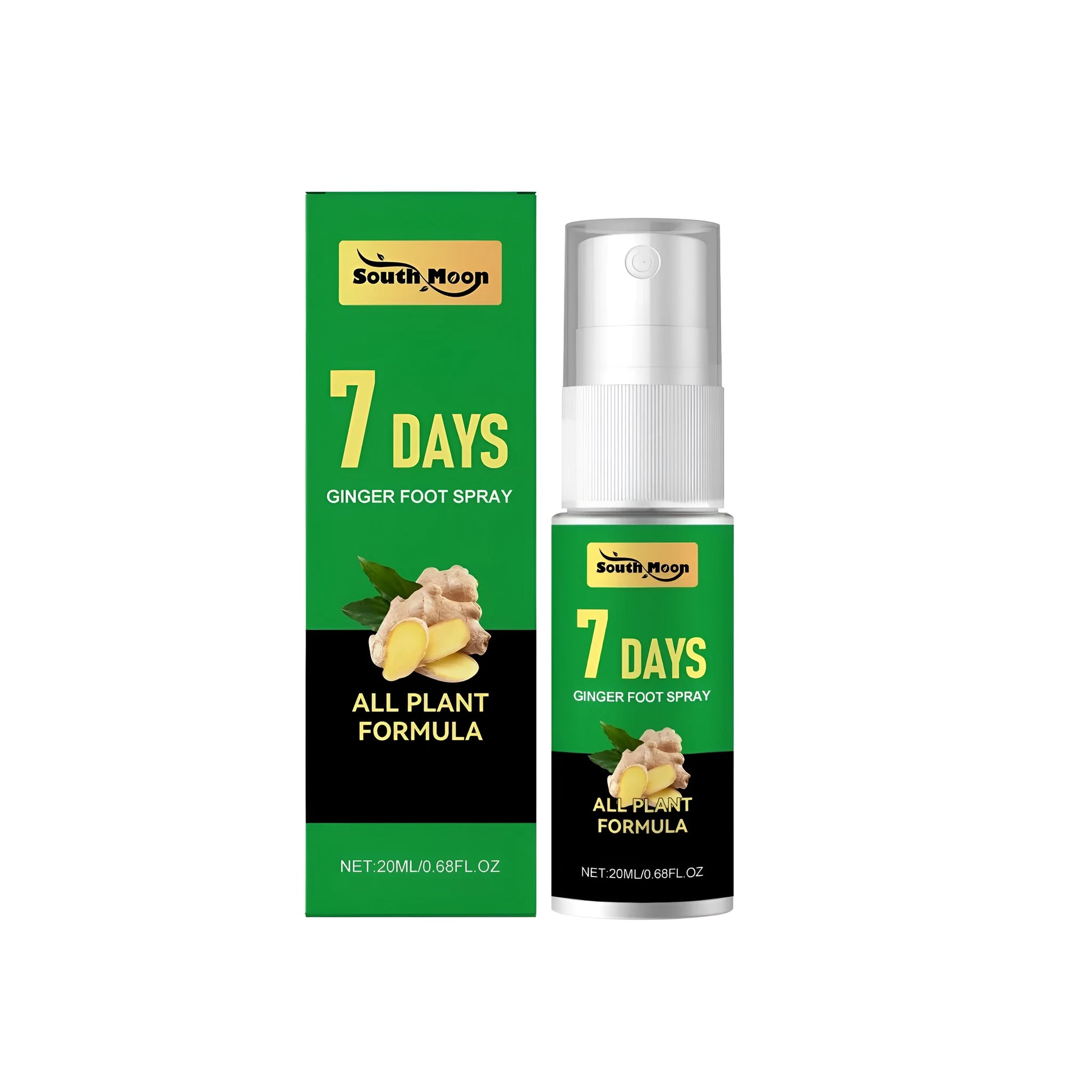 20ml Foot Ginger Nourishing Spray bottle with botanical ingredients for foot care