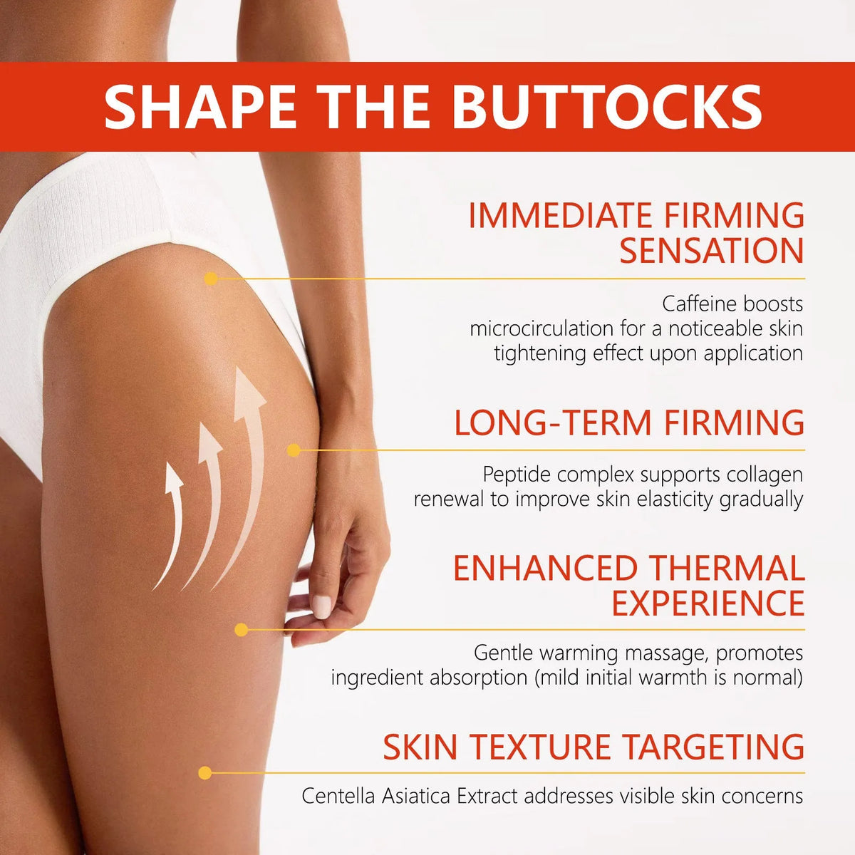 90ml jar of body and neck cream for lifting, tightening and eliminating fat deposits