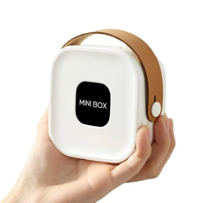 Multifunctional portable storage box for headset cables in polypropylene with cover, dimensions 4293092,3278158 cm