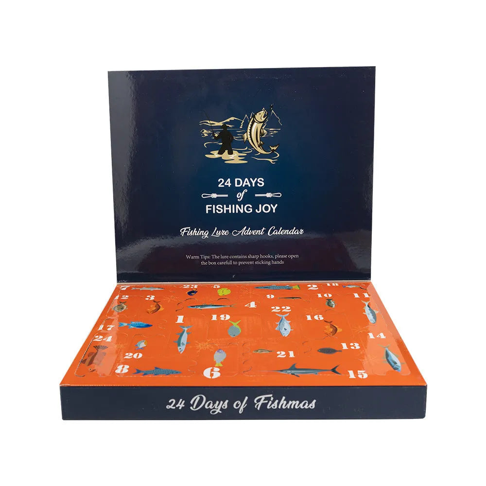 24-piece metal fishing lure set with various designs for freshwater angling