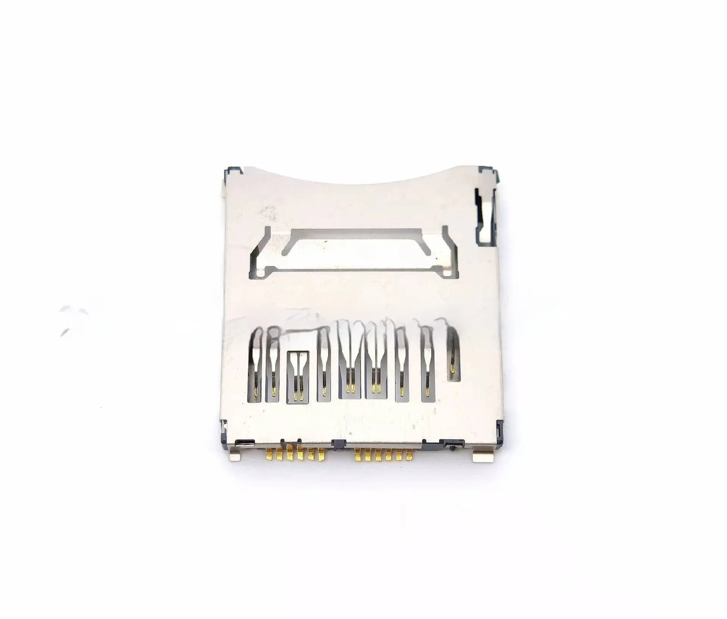 Alloy camera memory card slot replacement part showing high foot and low foot colour options