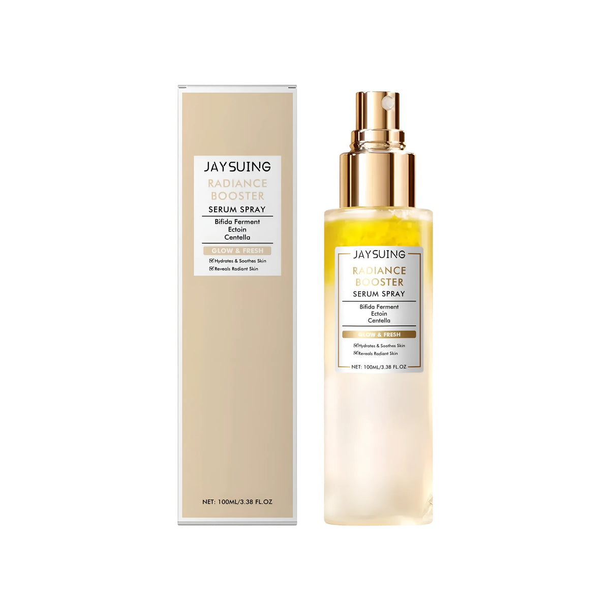 100ml facial spray bottle with moisturising and soothing ingredients including hyaluronic acid and Centella extract