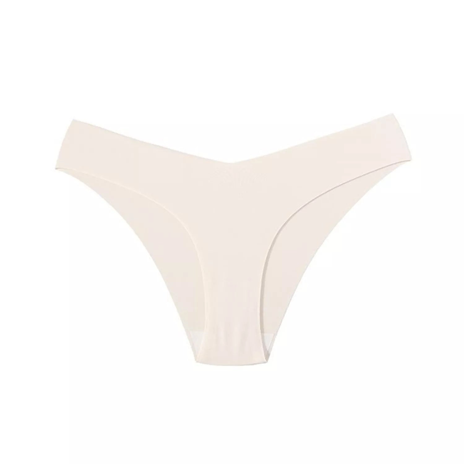 Women's V-shaped Waistband Seamless Ice Silk Panties in 5 colors