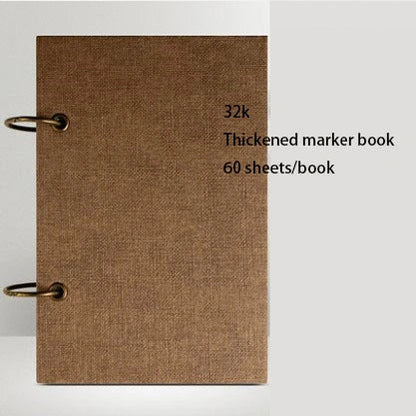 Premium sketchbook with high-quality marker paper in various colours and sizes