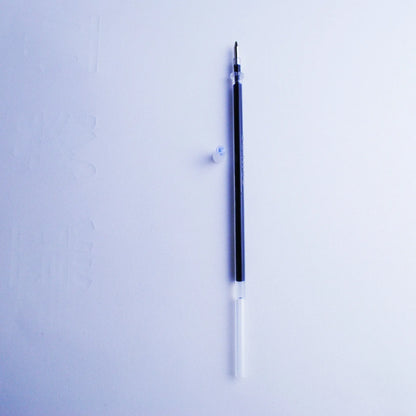 Automatic fading pen with 0.5mm tip, 130mm plastic body, and 8 blue ink refills set