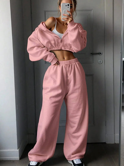 Long sleeve polyester sports tracksuit set in a choice of seven colours