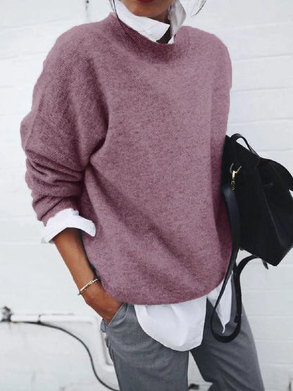 Cosy knitted pullover sweaters in a range of classic British colours for autumn and winter fashion