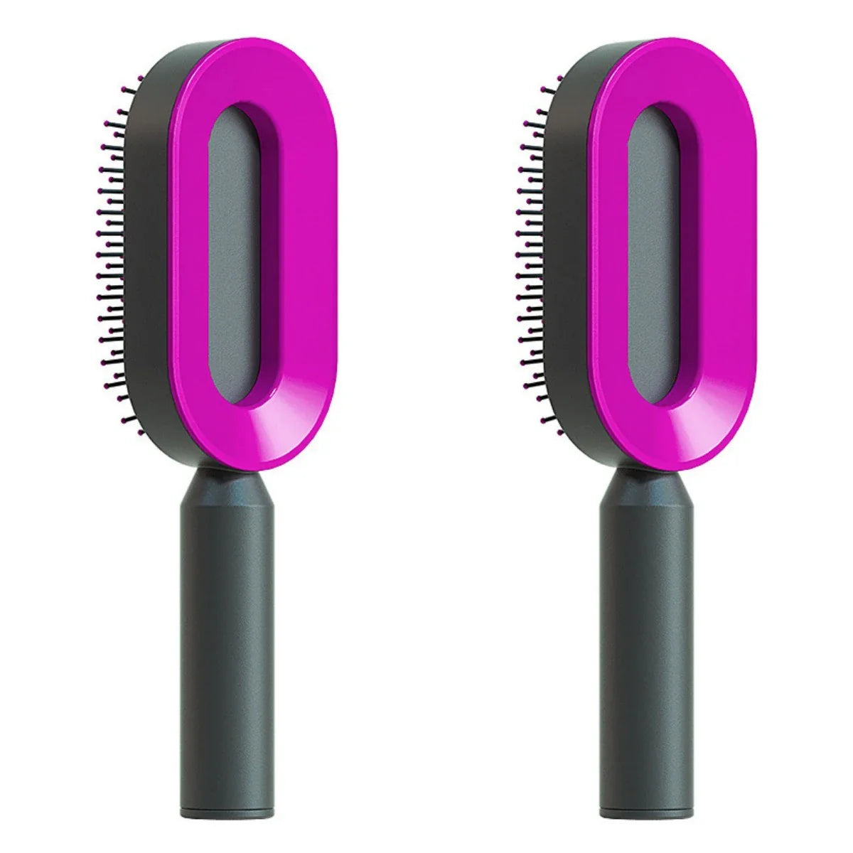 Premium self-cleaning hair brush with airbag massage technology for smooth, healthy hair