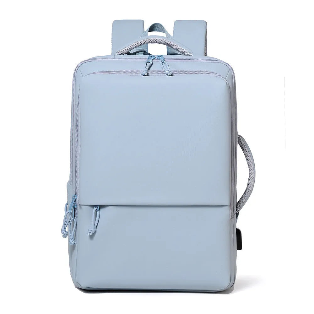 Waterproof oxford cloth commuter backpack in multiple colours with air pillow belt