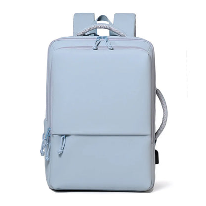 Waterproof oxford cloth commuter backpack in multiple colours with air pillow belt
