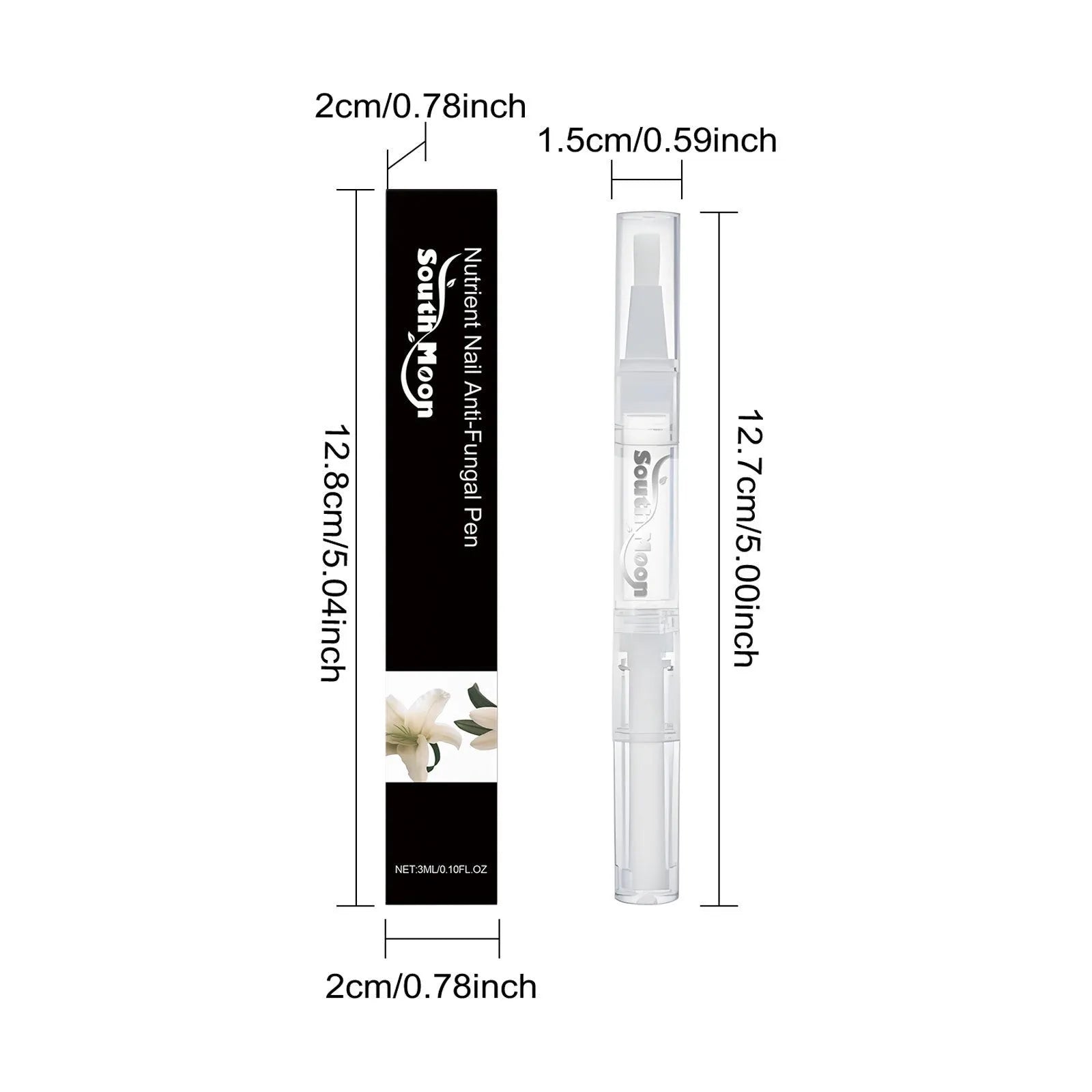 3ml nail care pen with ginger and tea tree extract for targeted moisturising treatment