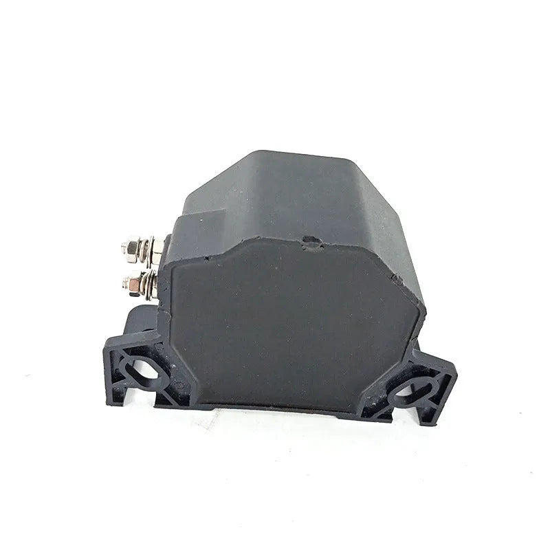 Black GQ-208A reversing horn buzzer for 12-80V vehicle safety alerts.