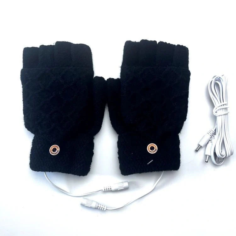 Breathable 5V USB heated gloves in various colors for winter sports