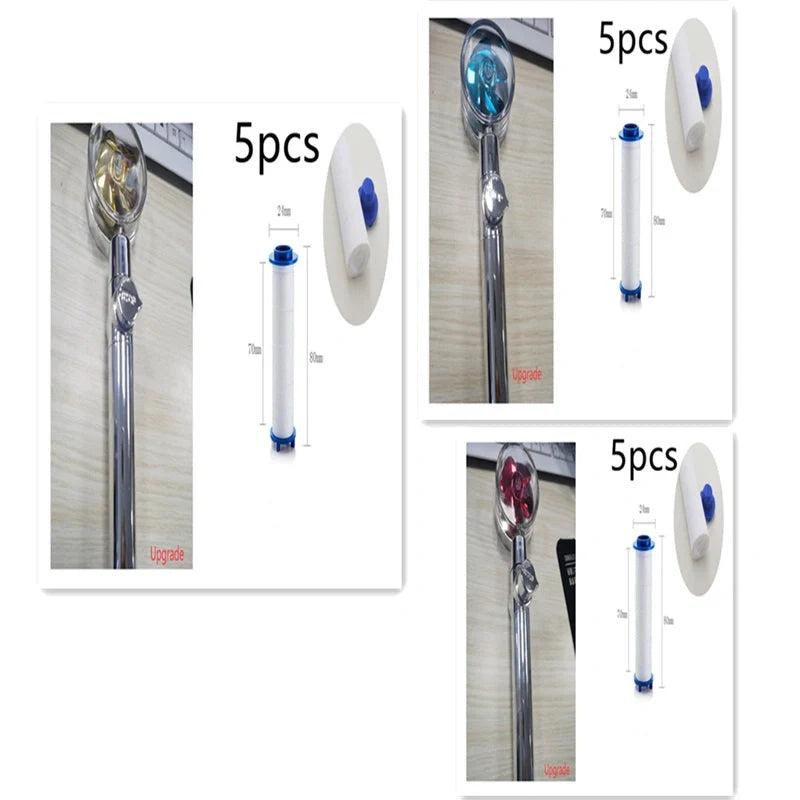 Turbo Propeller Shower Head with 360° fan extension and holder for a luxurious shower experience
