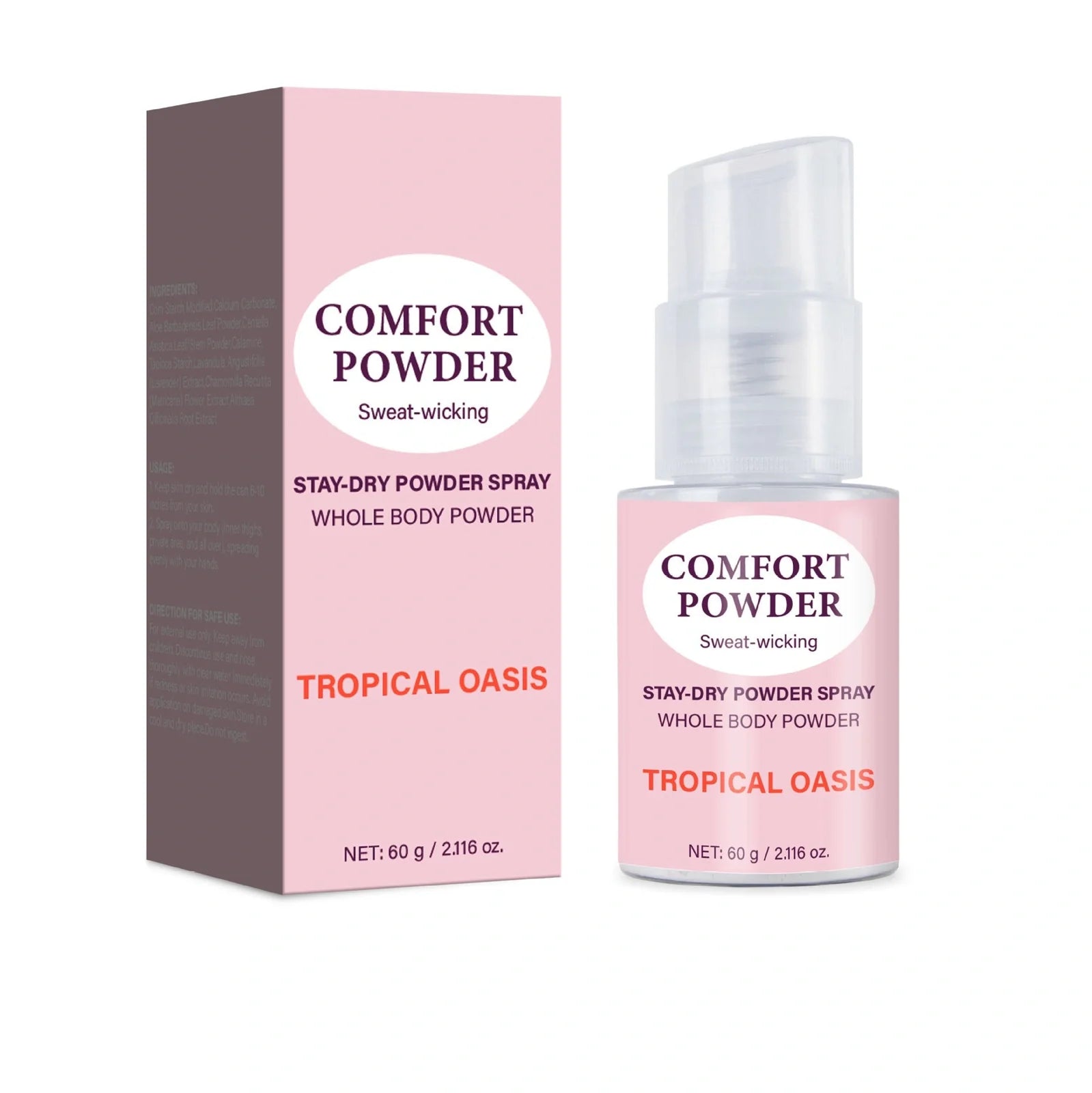 60g body powder in neutral packaging with FP-F035 specification for skincare use