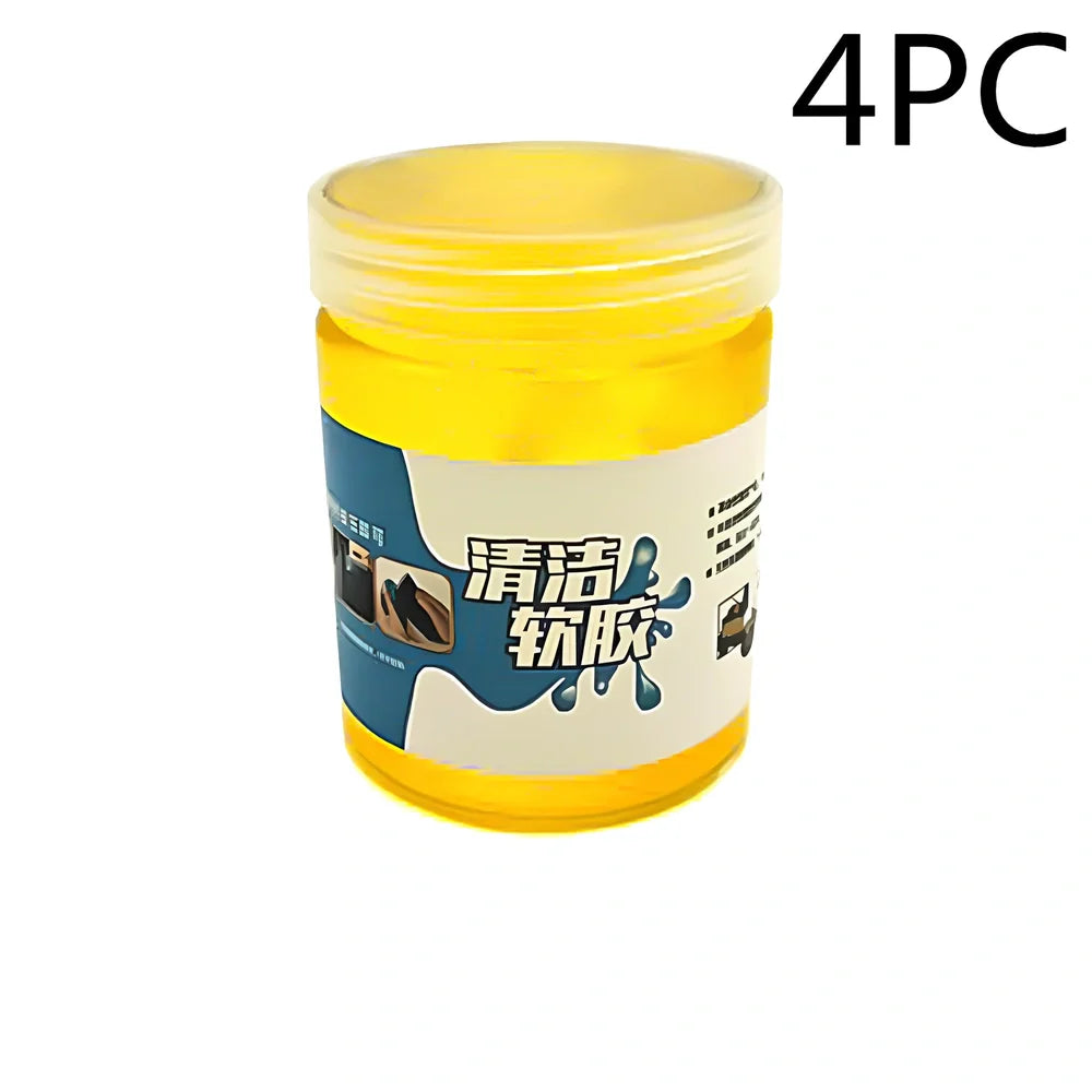 Blue vehicle soft glue gap cleaner tool, 200g box, 7cm height for removing debris from car crevices