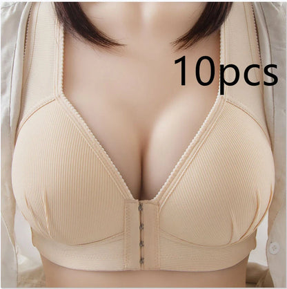 A backless push-up bra designed for small busts, featuring adjustable straps and a supportive construction.