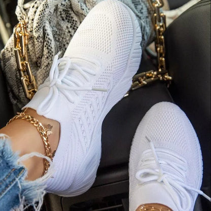 Women's thick bottom solid colour dad sneakers in various sizes and colours