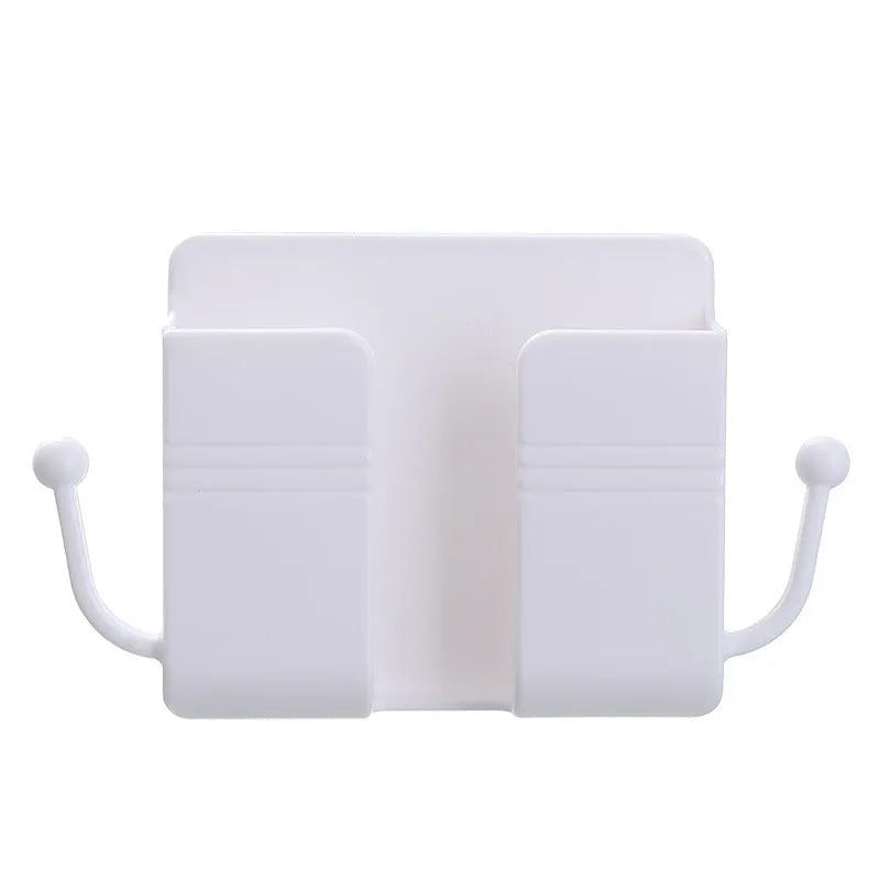 Wall-mounted PP storage box with non-marking stickers in Nordic blue, green, or pink.
