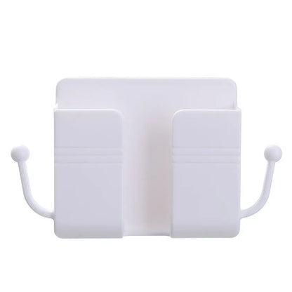 Wall-mounted PP storage box with non-marking stickers in Nordic blue, green, or pink.