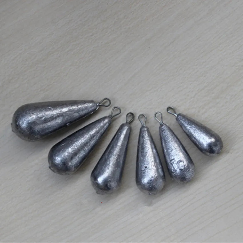 Drop shape band fishing sinker lead weights in 20g 30g 40g 50g and Tongxin 20g options