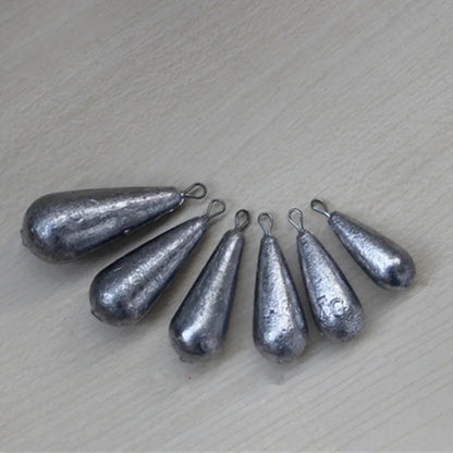 Drop shape band fishing sinker lead weights in 20g 30g 40g 50g and Tongxin 20g options