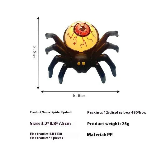 7x8.5x5cm reusable plastic spider candlestick Halloween decoration