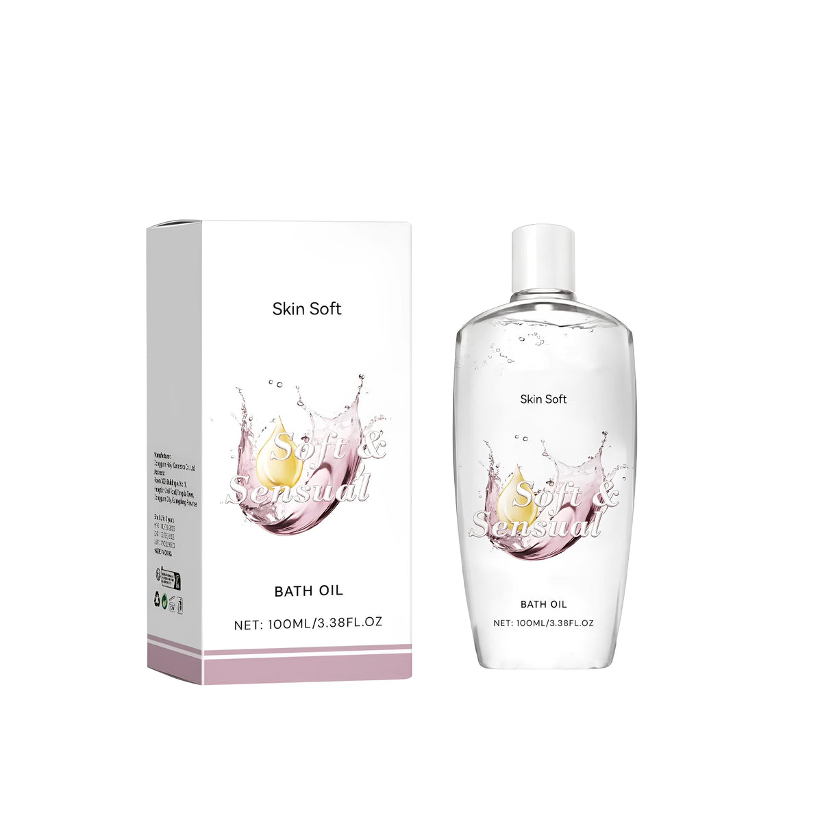 100ml bottle of hydrating nourishing moisturising oil with pump dispenser for face and body