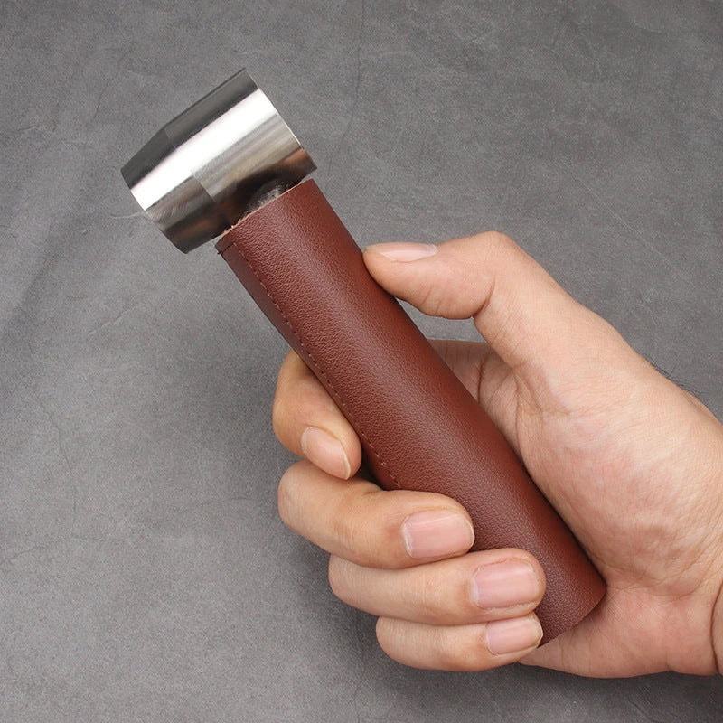 Rugged Outdoor Auger Drill with Genuine Leather Case for Camping, Bushcraft, and Outdoor Survival Tasks