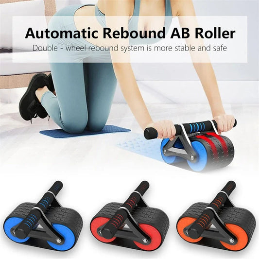 Premium dual-wheel abdominal roller for effective core strengthening exercises